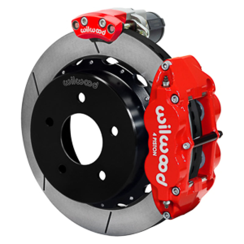 Wilwood 88-98 GM C1500 Superlite Rear Electronic Parking Brake Kit 14in Rotor 3.25in Offset - Red-thumbmail-1