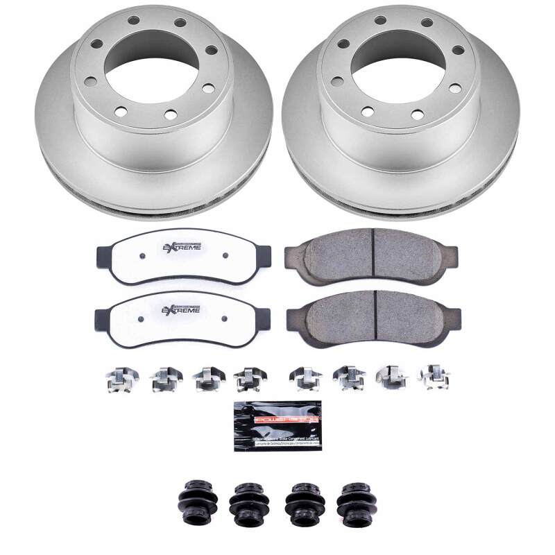 Power Stop 10-12 Ford F-250 Super Duty Rear Z36 Coated Truck & Tow Brake Kit-thumbmail-1