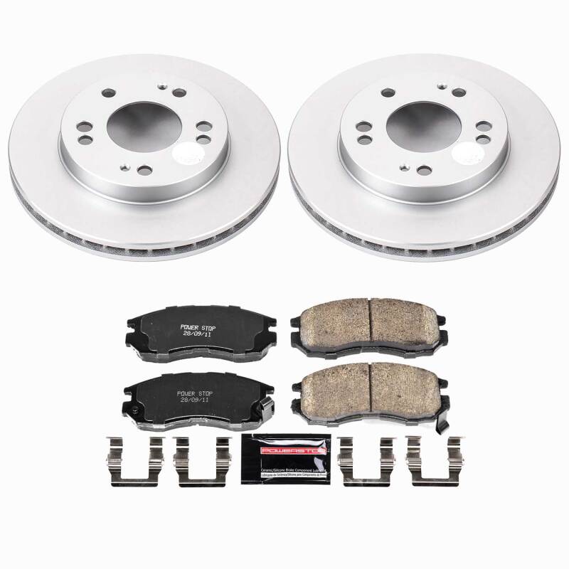 Power Stop 95-05 Chrysler Sebring Front Z23 Coated Brake Kit-thumbmail-1