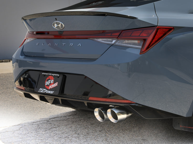 aFe Takeda 21-25 Hyundai Elantra 1.6L (t) 3in. SS Axle-Back Exhaust System w/Polished Tips-thumbmail-2
