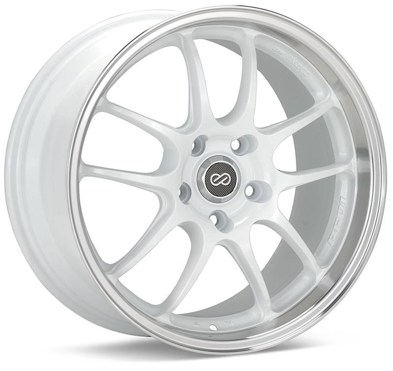 Enkei PF01 17x9 5x114.3 35mm Offset 75mm Hub Bore - White Machined-thumbmail-1
