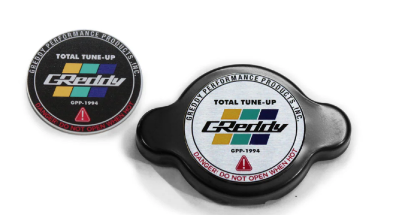 GReddy Type-S No Relief Radiator Cap Most Nissan / Subaru / Mazda / Mitsubishi / Some Toyota - Black-thumbmail-1