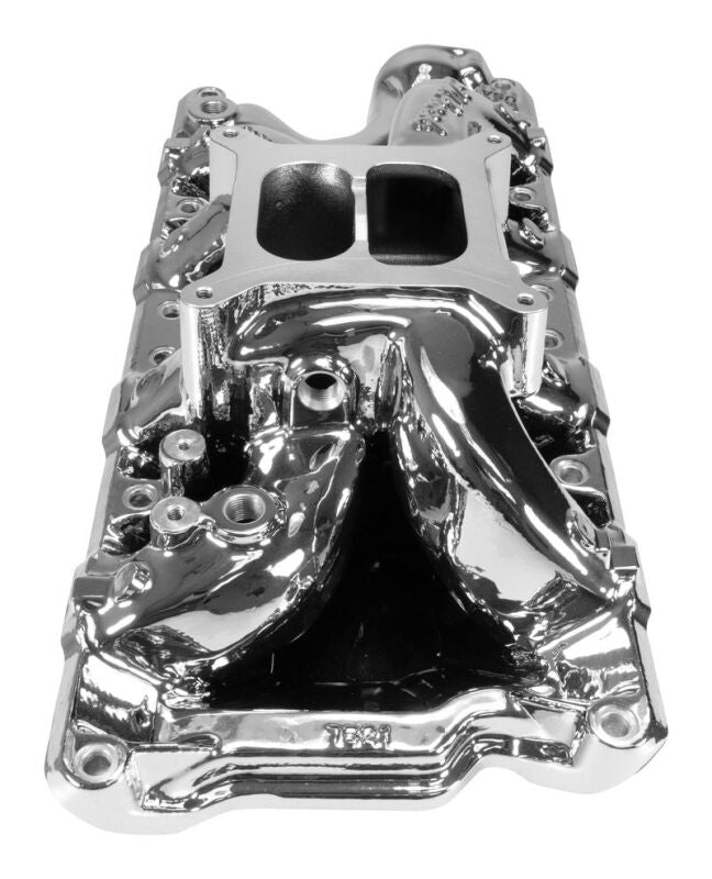 Edelbrock Ford Small-Block 289-302-347 RPM Air-Gap Intake Manifold - Chrome Plasma Finish-thumbmail-2