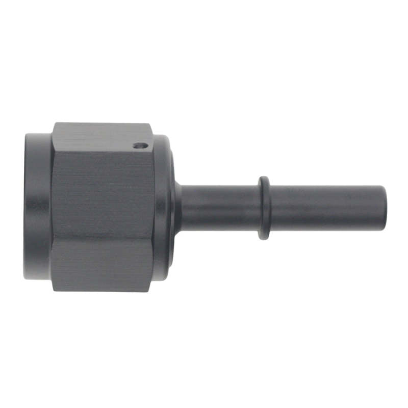 DeatschWerks 10AN Female Flare Swivel to 5/16in Male EFI Quick Disconnect - Anodized Matte Black-thumbmail-1