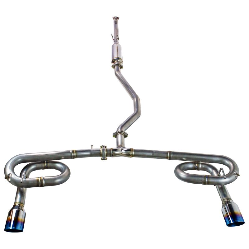Remark 2022+ Honda Civic Sport Sedan (FE2) Catback Exhaust - Dual Burnt Stainless Steel Tips-thumbmail-1