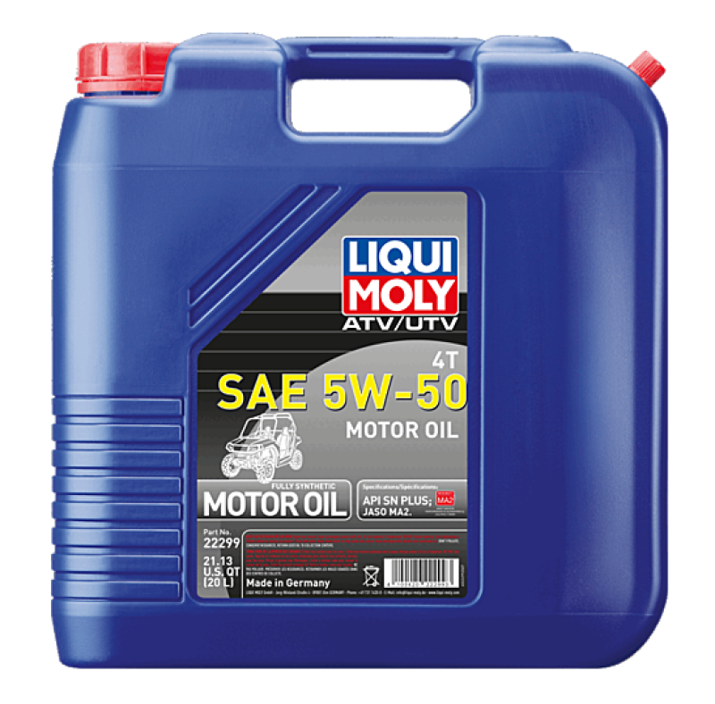 LIQUI MOLY 20L ATV 4T Motor Oil SAE 5W-50-thumbmail-1