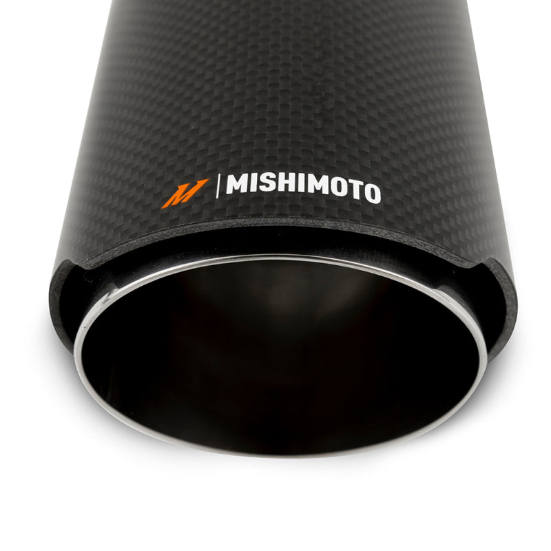 Mishimoto Carbon Fiber Muffler Tip 3in Inlet 4in Outlet Polished-thumbmail-2