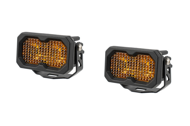 Diode Dynamics C2 2.0 Max Yellow Flood Standard ABL (Pair)-thumbmail-1