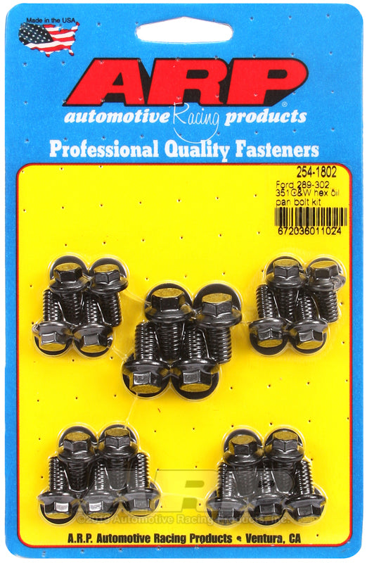ARP Ford 289-302 / 351 C&W Hex Oil Pan Bolt Kit-thumbmail-1