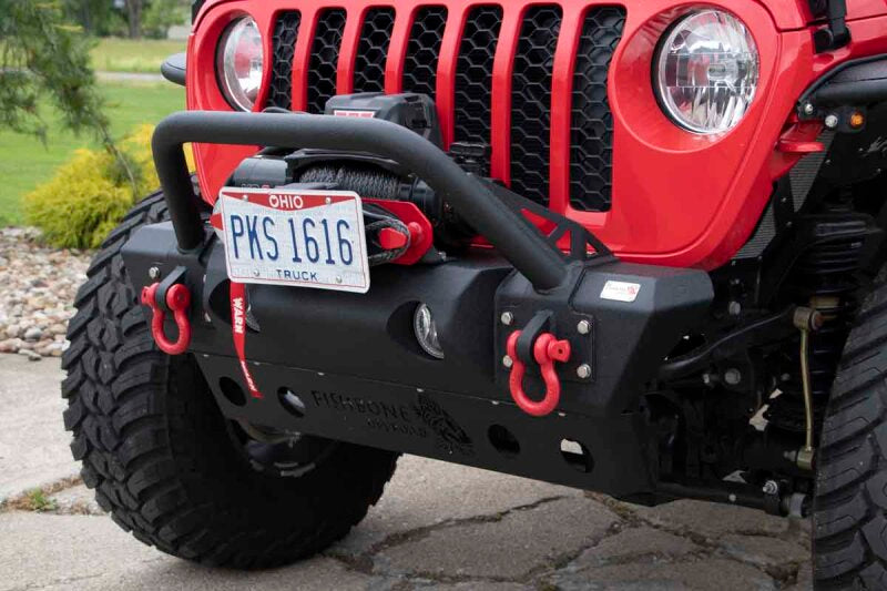 Fishbone Offroad 2018+ Jeep JL/Gladiator Wrangler JL/Gladiator Front Winch Bumper - Black Powdercoat-thumbmail-2