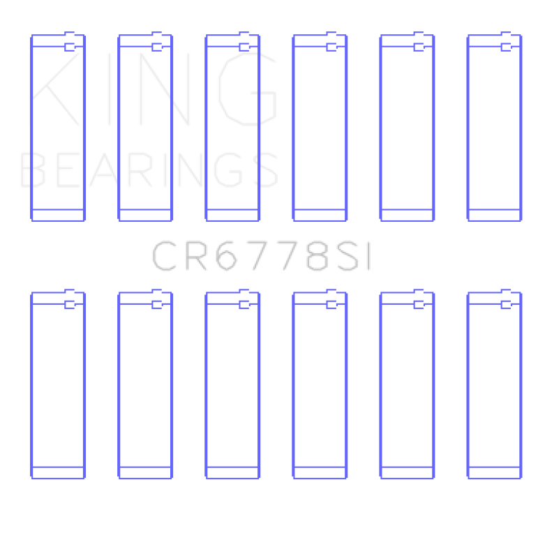King Engine Bearings Audi Acz/Aah/Ack/Aej/Asn/Ltr (Size +0.25mm) Connecting Rod Bearing Set-thumbmail-2