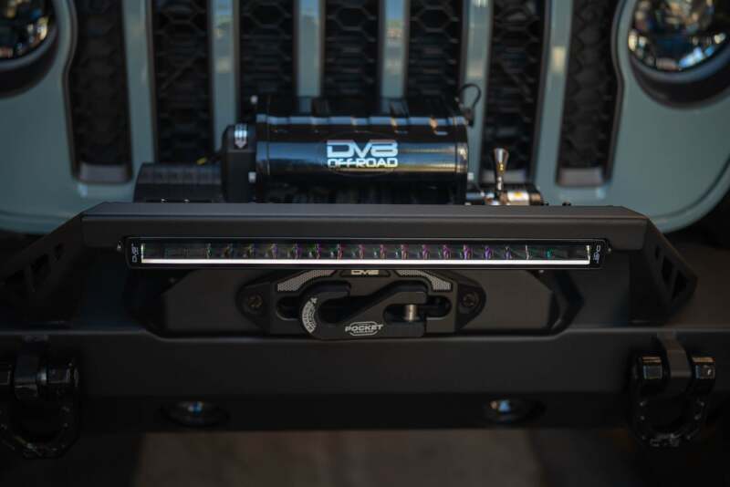 DV8 Offroad 20in Halo Elite Single Row Light Bar with Accent Light - White/Amber-thumbmail-6