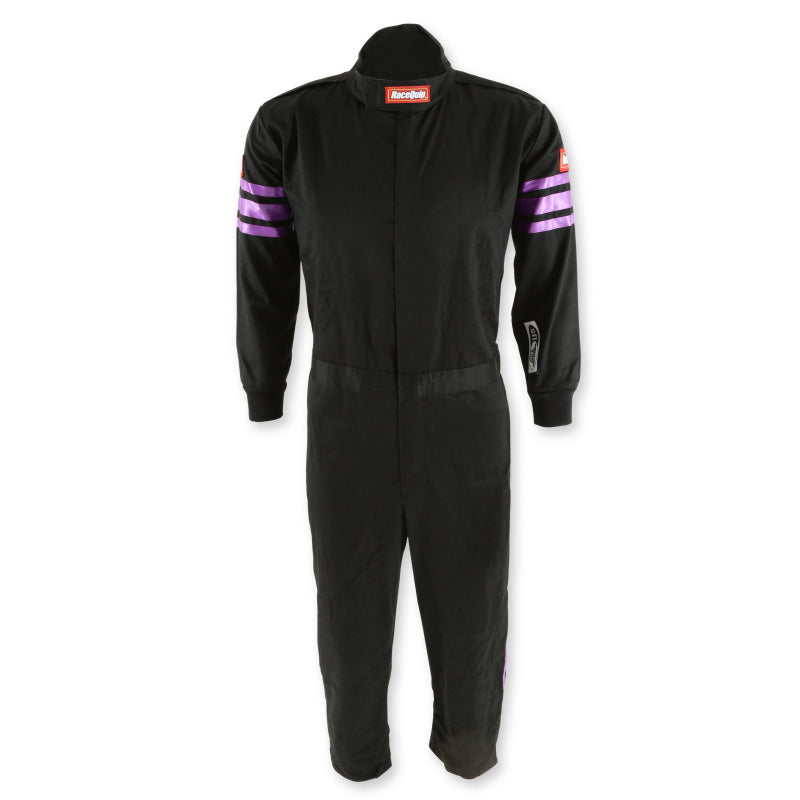 RaceQuip Purple Trim SFI-1 JR. Suit - Kids Large