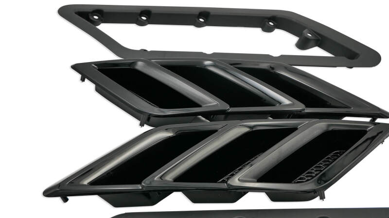 Roush 2015-2023 Roush Mustang Fender Vent Heat Extractors - Gloss Black-thumbmail-4