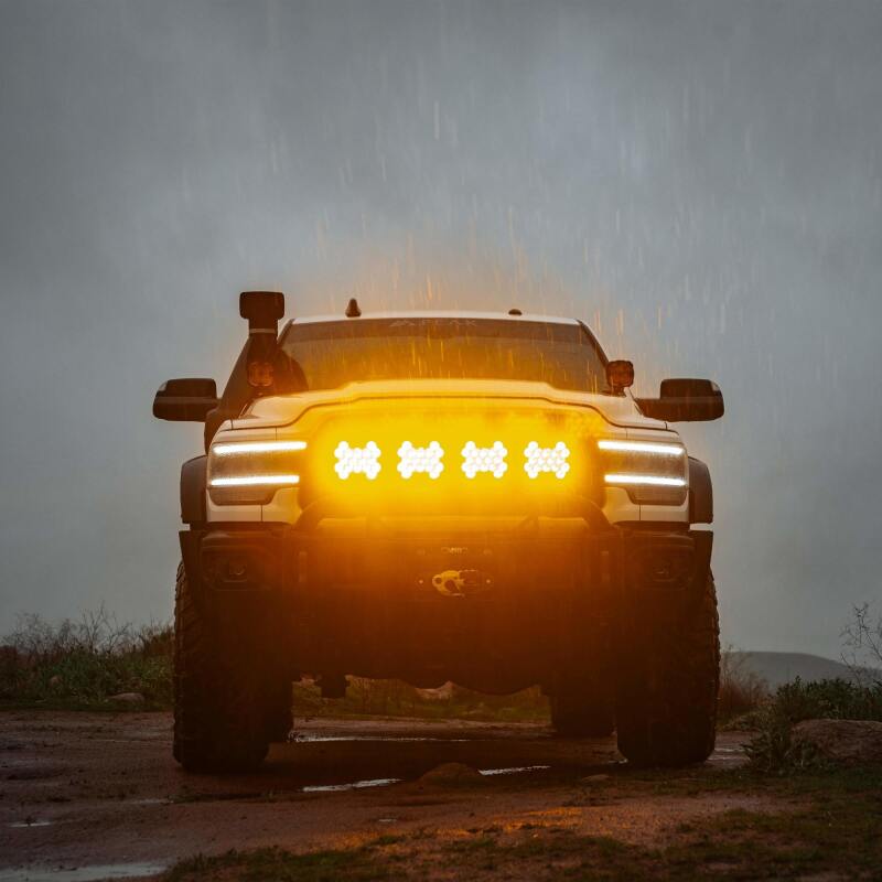 KC HiLiTES SlimLite 8in. LED Light Shield (Shield Only) - Amber-thumbmail-3