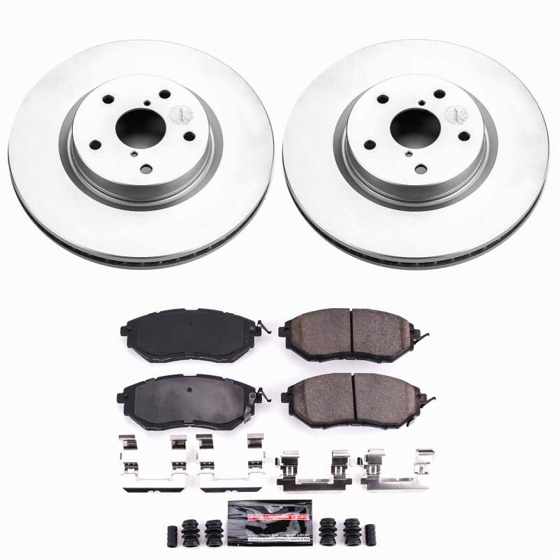 Power Stop 06-07 Subaru B9 Tribeca Front Z23 Coated Brake Kit-thumbmail-1
