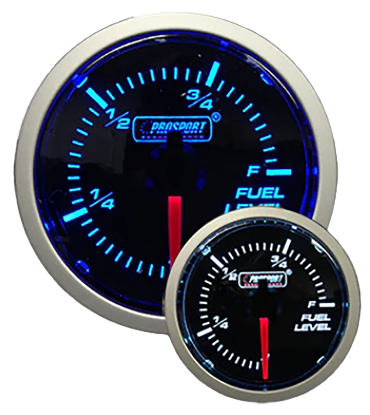 Blue / White - 2-1/16" Fuel Level Gauge-thumbmail-1