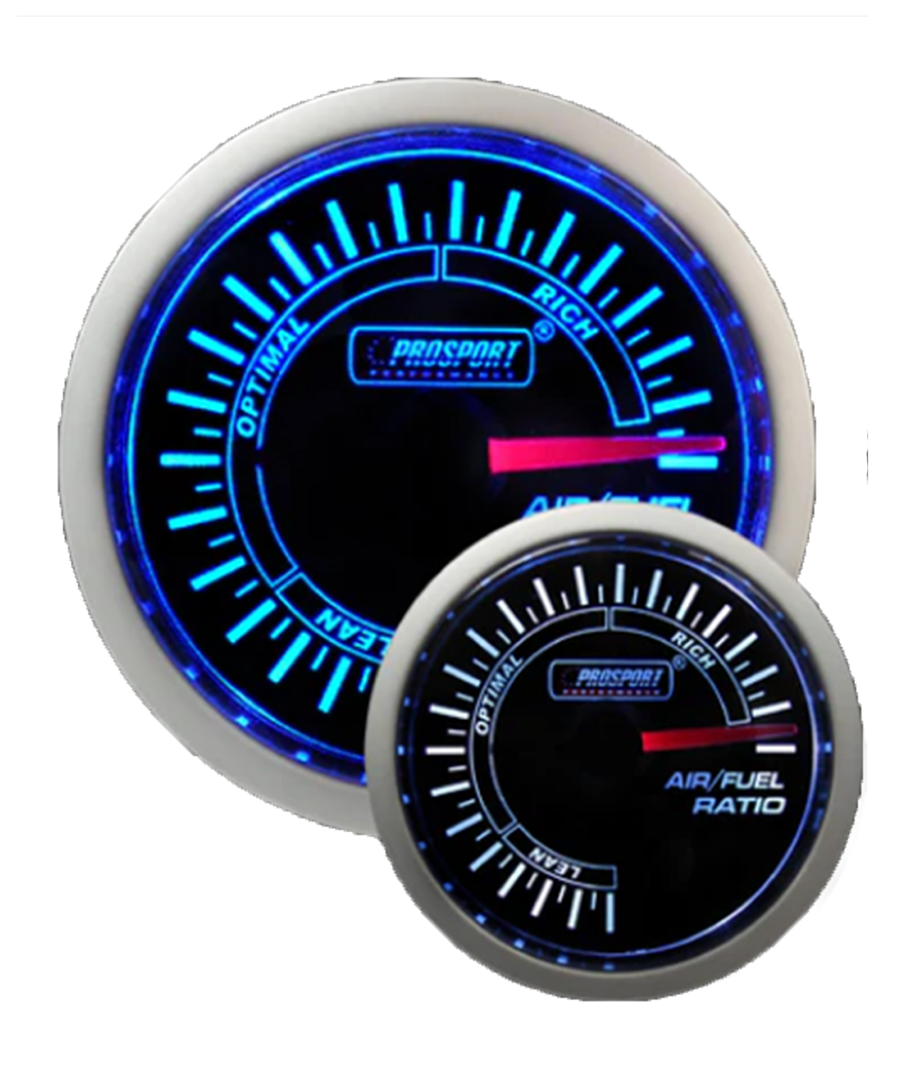 2-1/16" Blue/White Air Fuel Ratio Gauge-thumbmail-1