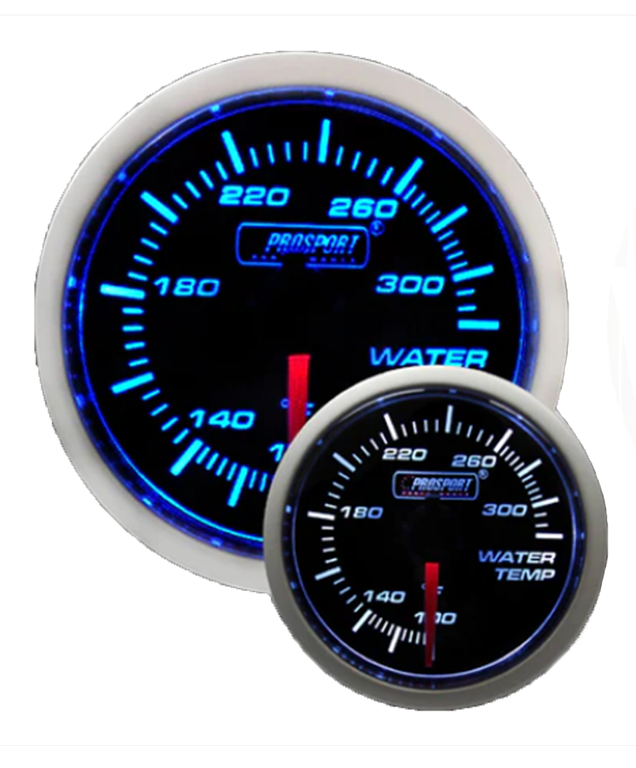 2-1/16" Blue/White Water Temperature Gauge-thumbmail-1