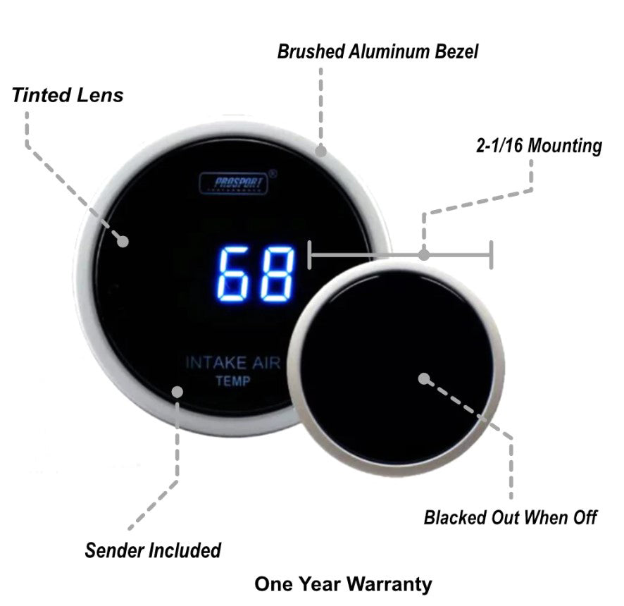 2-1/16" Digital Intake Temperature Gauge-thumbmail-2
