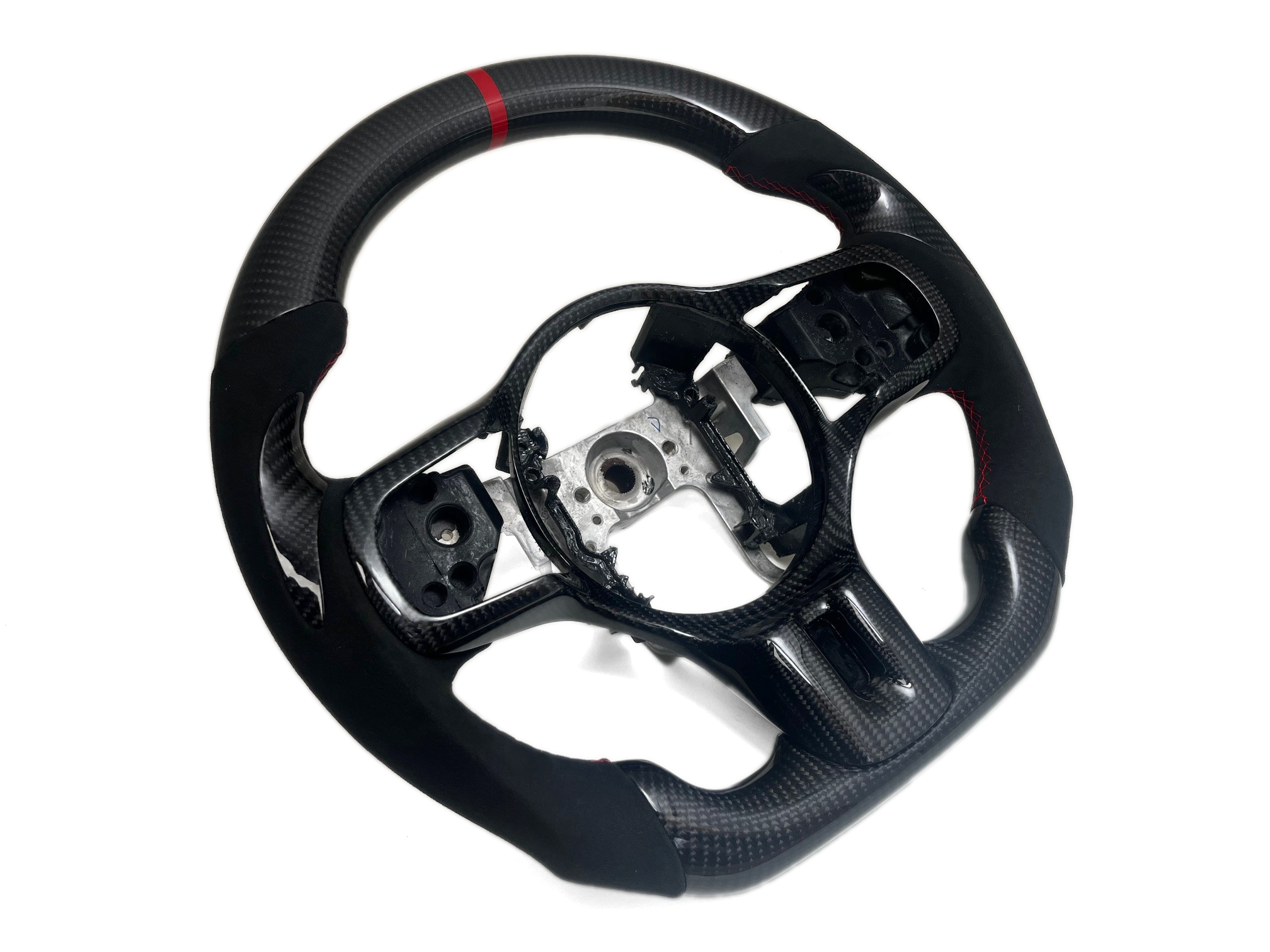 Mitsubishi EVO X Carbon Fiber Steering Wheel Option 1-thumbmail-2