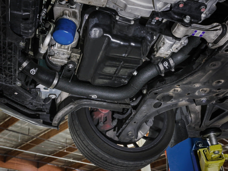 aFe 19-22 Hyundai Veloster N L4 2.0L BladeRunner 2.25in to 2.50in Aluminum Hot Charge Pipe - Black-thumbmail-2