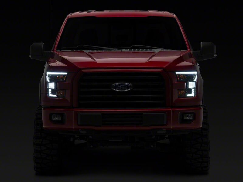 Raxiom 15-17 Ford F-150 XR Series LED Projector Headlights with DRL- Black Housing- Clear Lens-thumbmail-6
