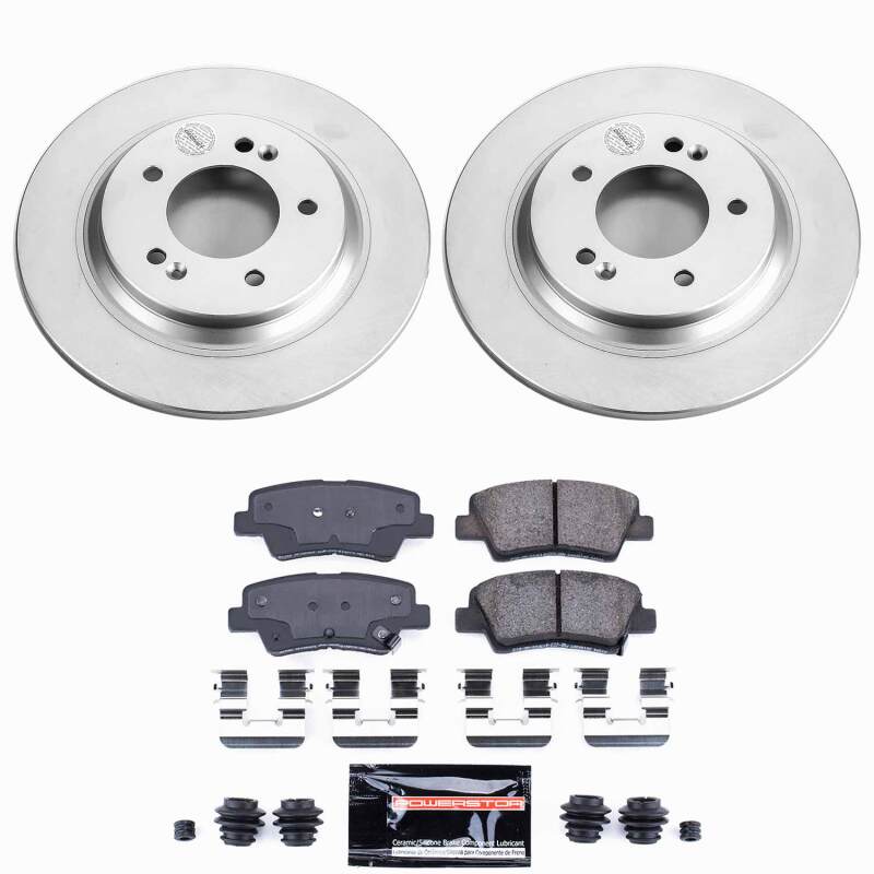 Power Stop 18-20 Hyundai Elantra GT Rear Z23 Coated Brake Kit-thumbmail-1