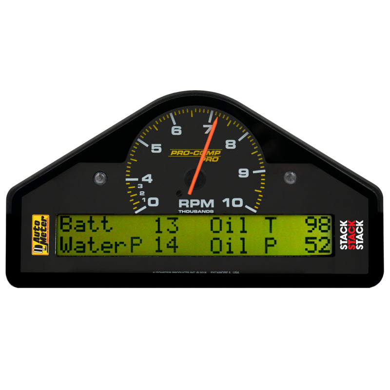 Autometer Pro-Comp Race Dash Display 0-3-10K RPM / WTRP / FUELP / OILP / OILT / WTMP / VOLT-thumbmail-1