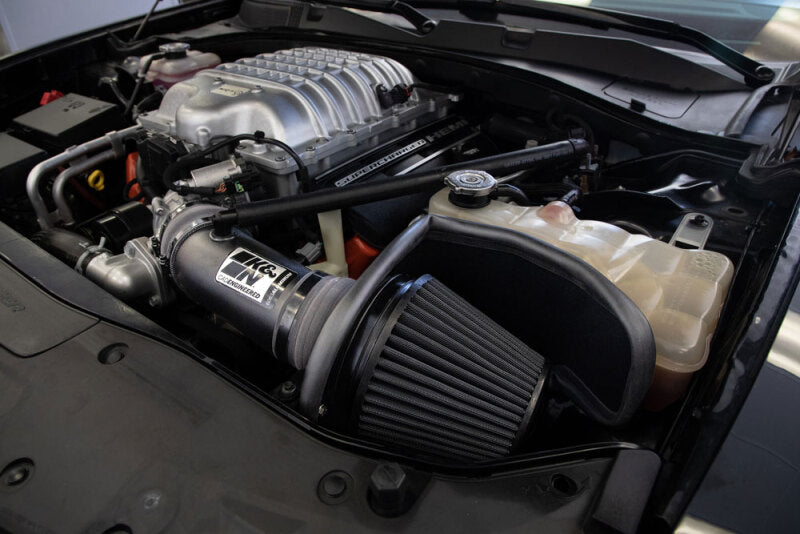K&N 17-23 Dodge Charger/Challenger Hellcat SC 6.2L V8 DRYFLOW Performance Air Intake System-thumbmail-2