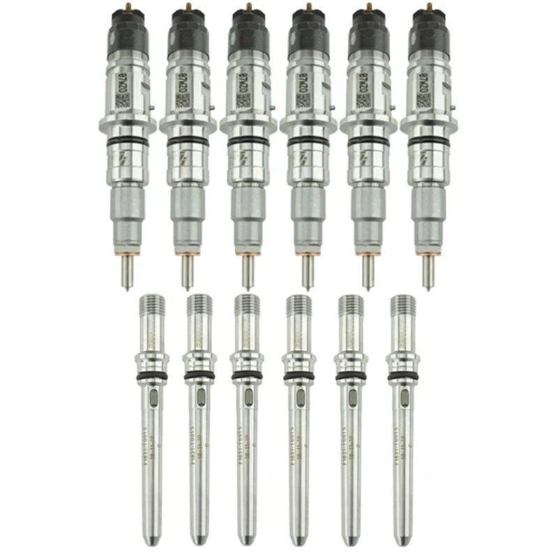 Industrial Injection 07.5-12 Cummins 6.7L Reman Stock Injector Pack w/ Connecting Tubes - Set of 6-thumbmail-1