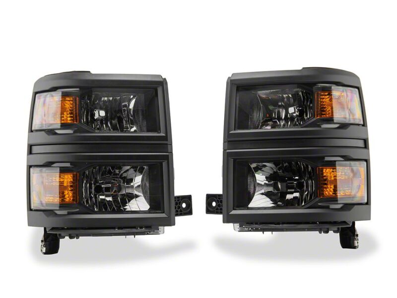 Raxiom 14-15 Chevrolet Silverado 1500 OE Style Headlights/ Black Trim- Black - Clear Lens-thumbmail-4