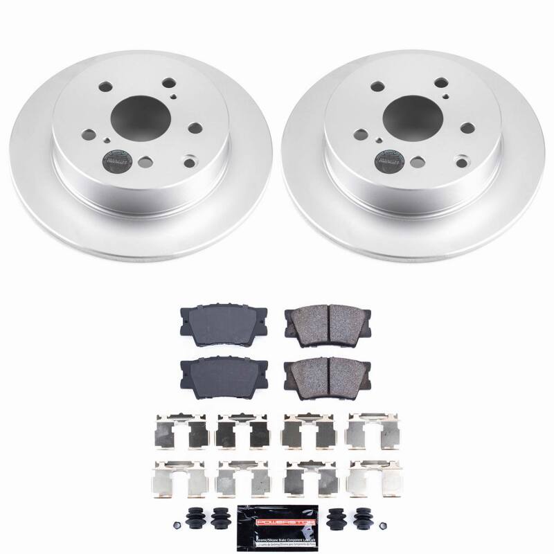 Power Stop 09-10 Pontiac Vibe Rear Z23 Coated Brake Kit-thumbmail-1