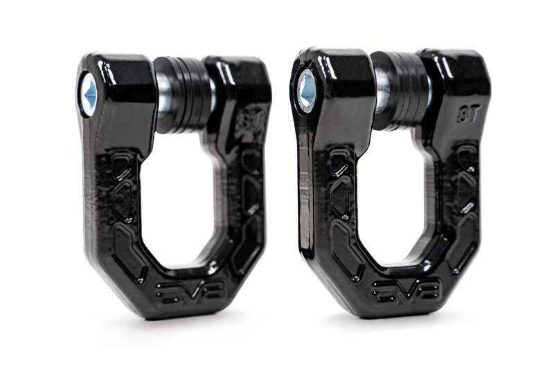 DV8 Offroad Elite Series D-Ring Shackles - Pair (Black)-thumbmail-5