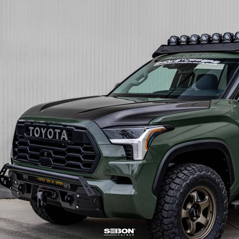 Seibon 22-23 Toyota Tundra OE Style Carbon Fiber Hood-thumbmail-2