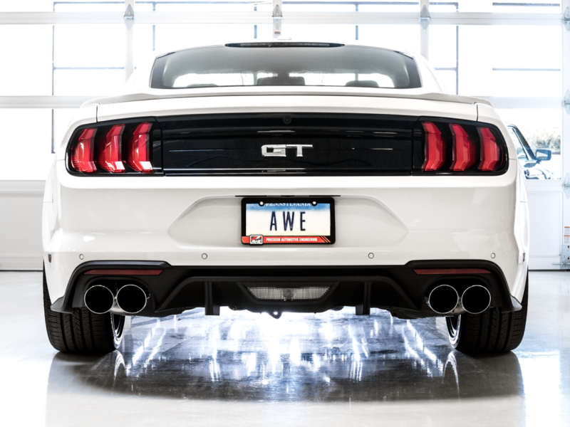 AWE 18-23 S550 Mustang GT SwitchPath Exhaust - Chrome Silver Tips-thumbmail-3