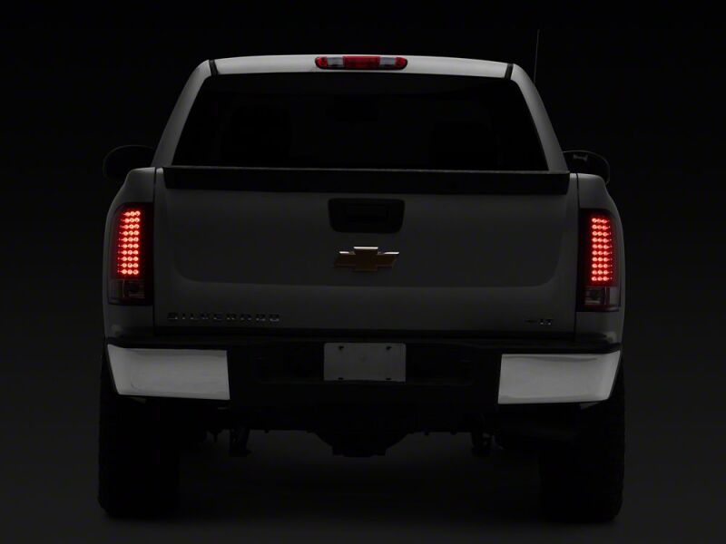 Raxiom 07-13 Chevrolet Silverado 1500 LED Tail Lights- Chrome Housing- Red/Clear Lens-thumbmail-2