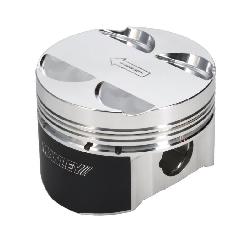 Manley 16+ Nissan VR30DDTT 86mm Bore 10:1 CR -3.5cc Dome Flat Top E/D Piston w/ Rings (SINGLE)-thumbmail-2