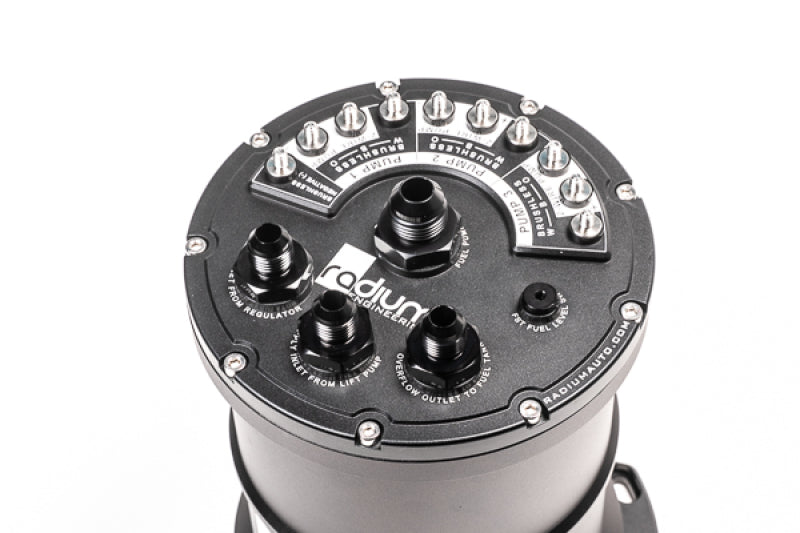Radium Multi-Pump Fuel Surge Tank Fits Bosch BR540 / Deatschwerks DW400 (Pumps Not Included)-thumbmail-2