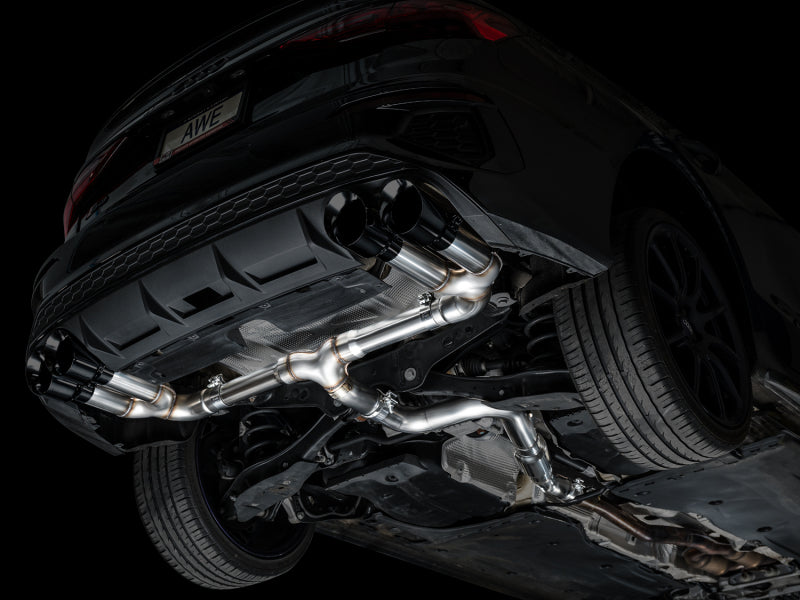 AWE 22-24 Audi 8Y S3 Track Edition Exhaust  - Diamond Black Tips-thumbmail-2
