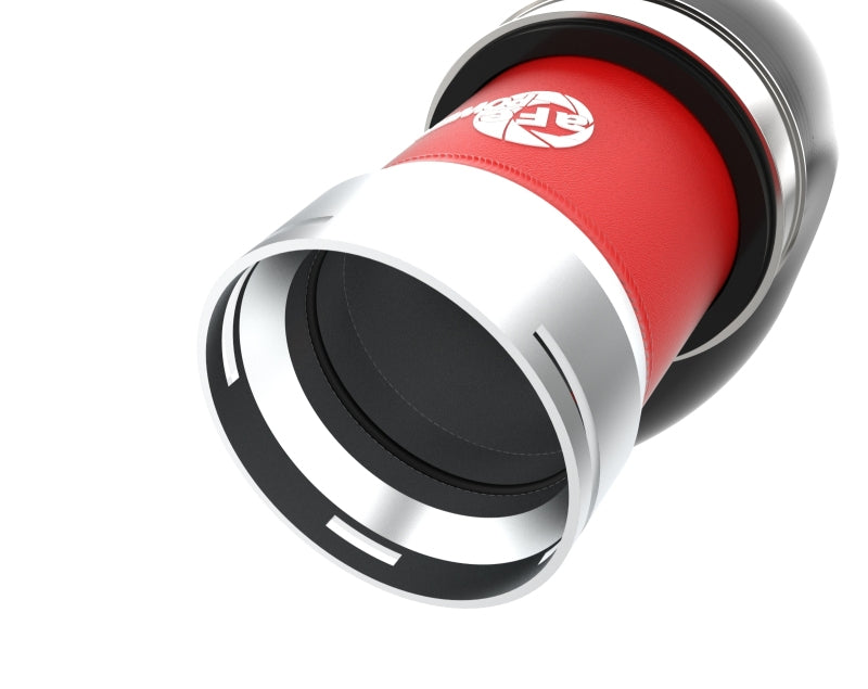 aFe BladeRunner 22-23 Kia Stinger L4-2.5L (t) Aluminum Hot and Cold Charge Pipe Kit - Red-thumbmail-4