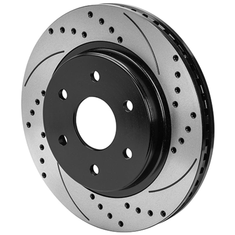 Wilwood 6x5.315 SRP Drilled and Slotted Performance Rotor & Hat R/H - Black-thumbmail-1