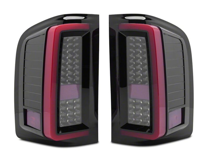 Raxiom 07-13 Chevrolet Silverado 1500 G2 LED Tail Lights- Black Housing- Smoked Lens-thumbmail-2