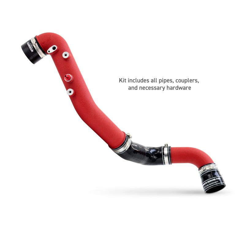 Mishimoto 2023+ Honda Civic Type-R Intercooler Kit w/Pipes - Silver Intercooler/Red Pipes-thumbmail-3