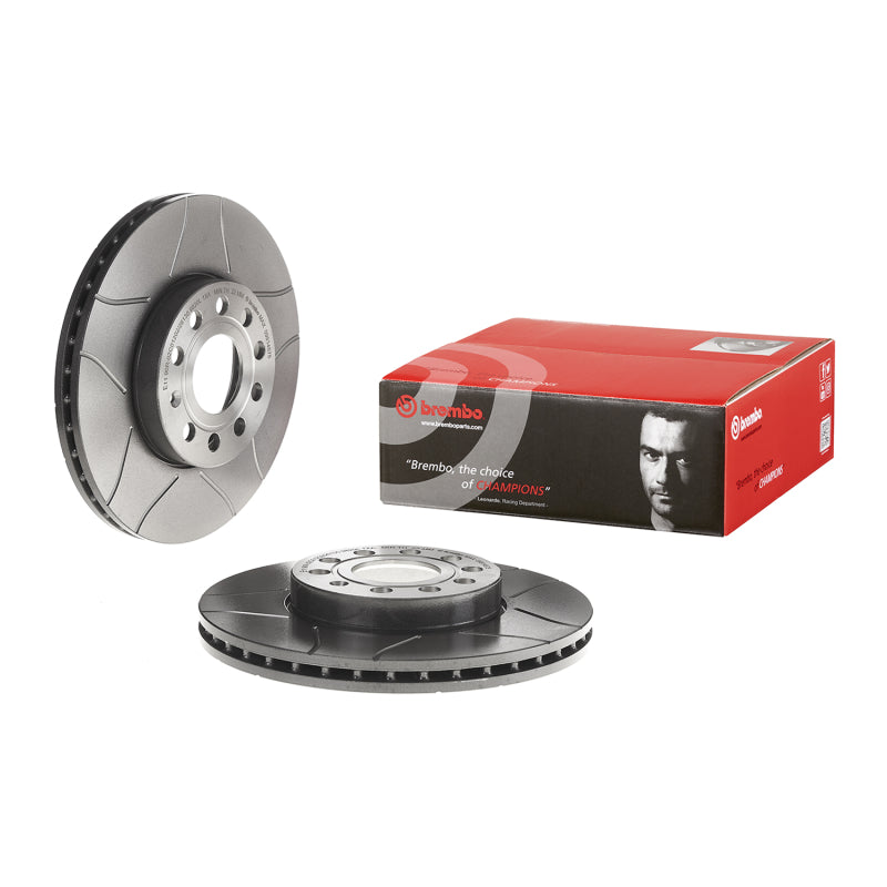Brembo Audi/VW/Skoda 285mmx25mm Front Max Premium UV Coated OE Equivalent Rotor-thumbmail-1