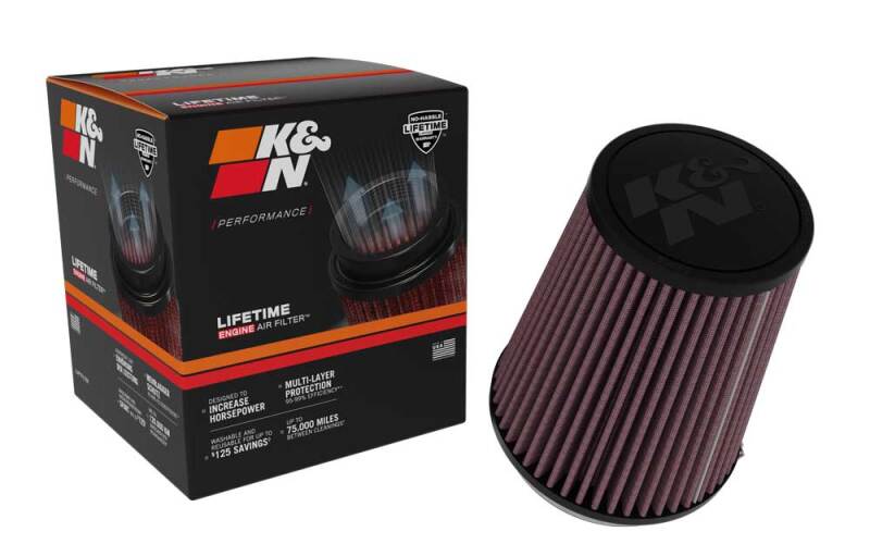 K&N Universal 4in Flange x 5-3/8in Base x 4in Height High flow Air Filter-thumbmail-3