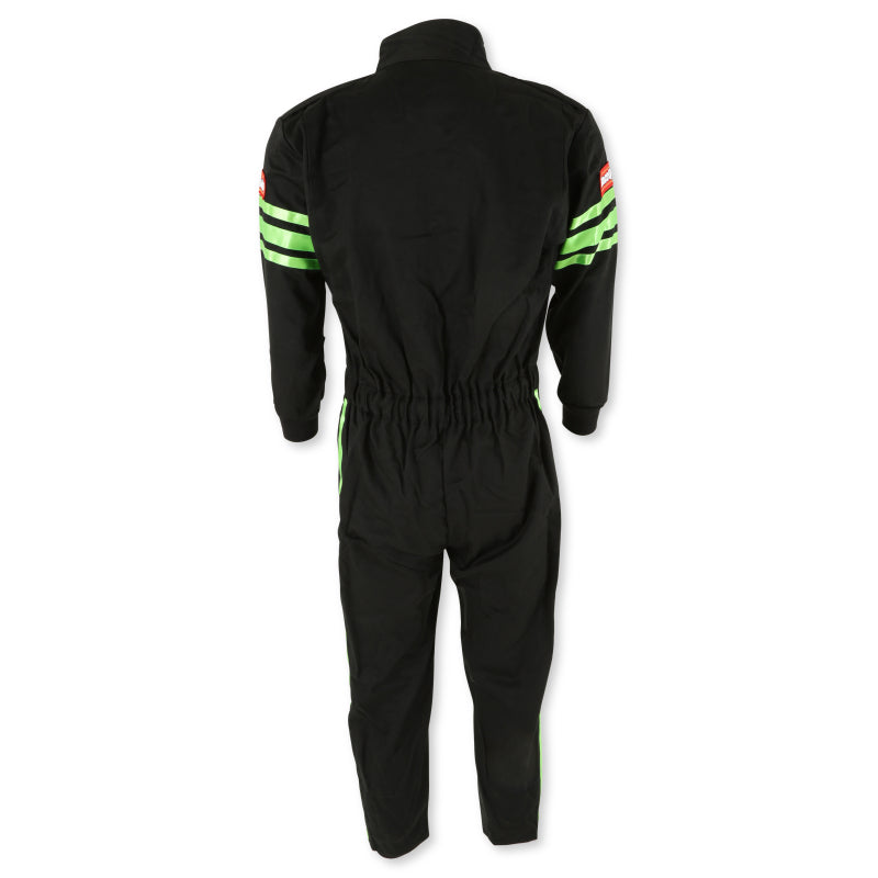 RaceQuip Green Trim SFI-1 JR. Suit - Kids Large-thumbmail-2