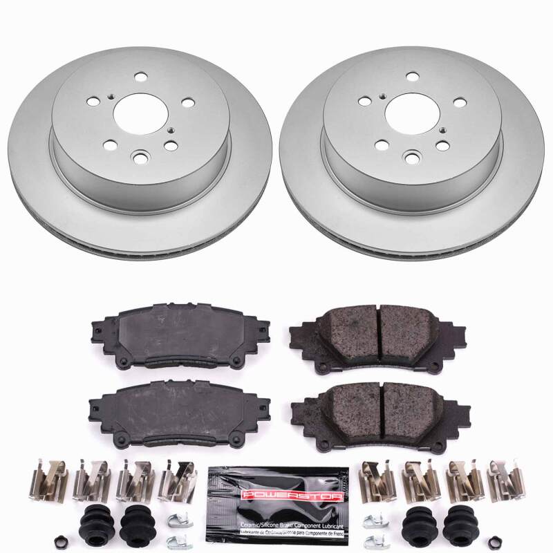 Power Stop 14-15 Lexus IS250 Rear Z23 Coated Brake Kit-thumbmail-1