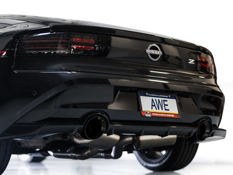 AWE 2023 Nissan Z RZ34 RWD Track Edition Catback Exhaust System w/ Diamond Black Tips-thumbmail-3