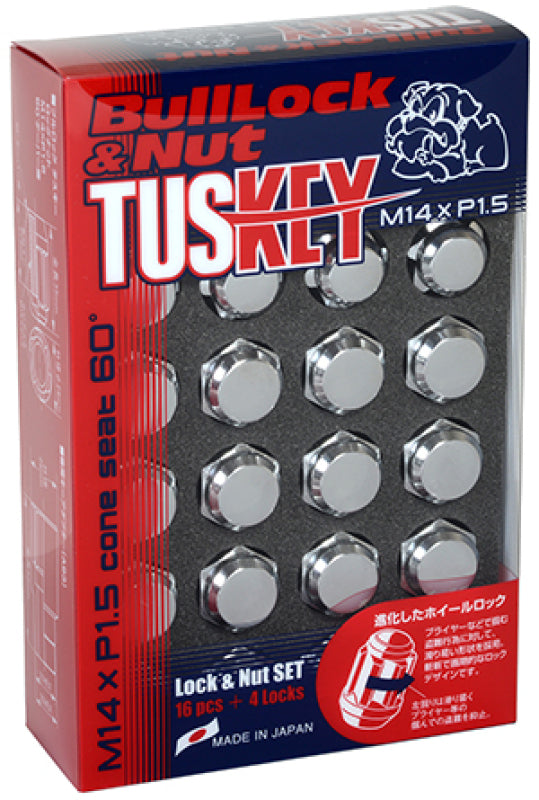 Project Kics 14X1.50 Tuskey Bullock And Nut Set - Chrome-thumbmail-1